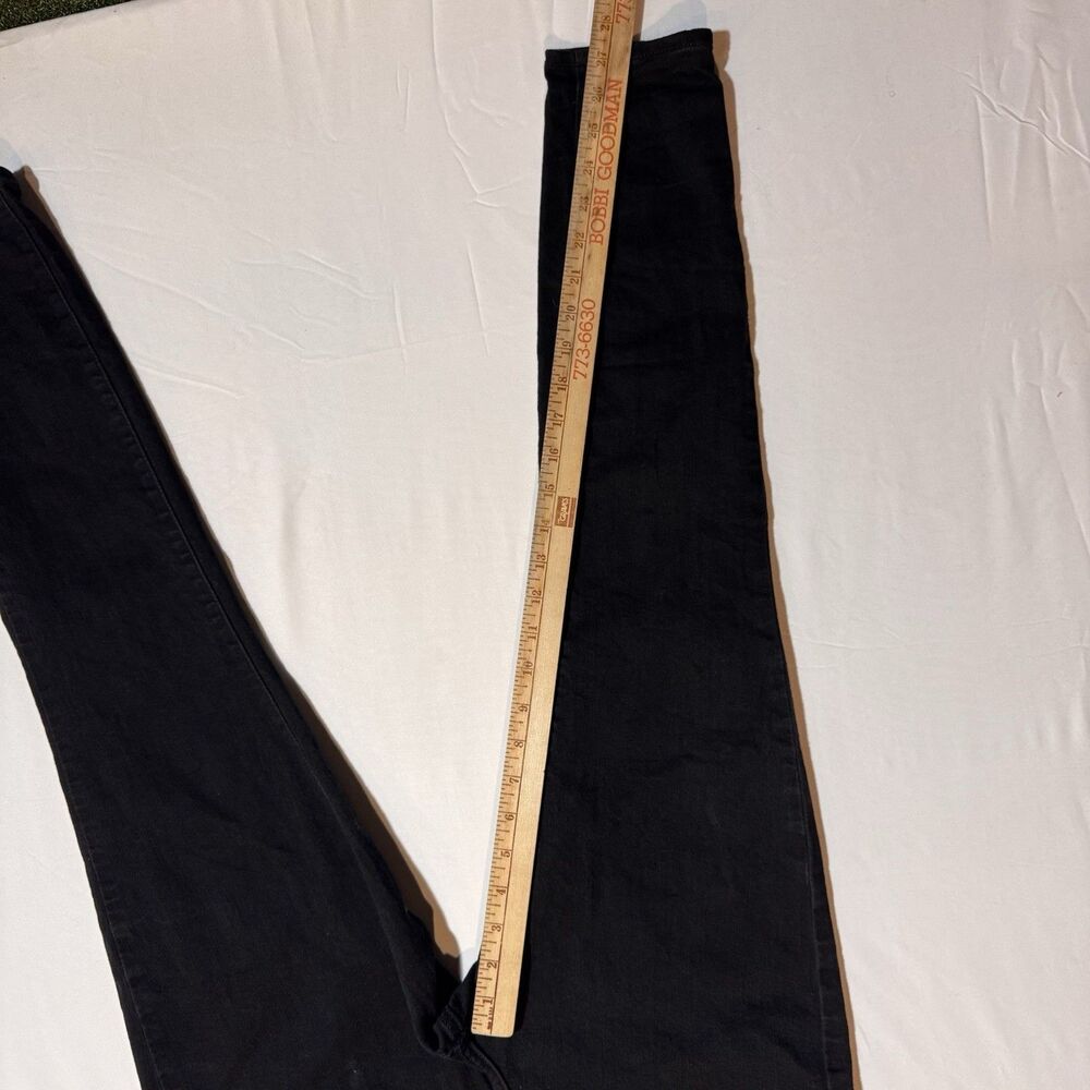 Levi Women's Jeans 12 Black, Classic Straight Denim ,Button Zip Up , Black Label - Picture 8 of 8